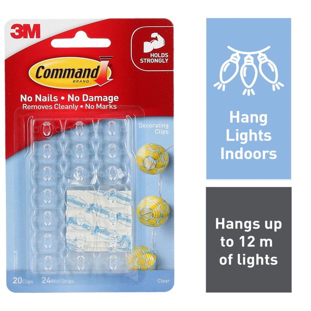 3M Command Decorating Clips - Clear