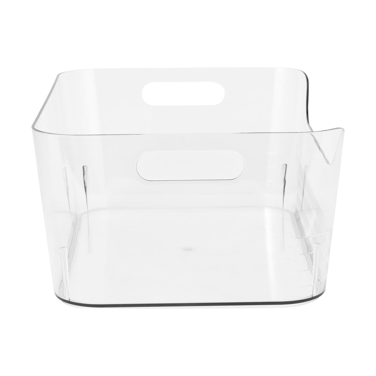 Medium Cut Out Edge Tub - Clear
