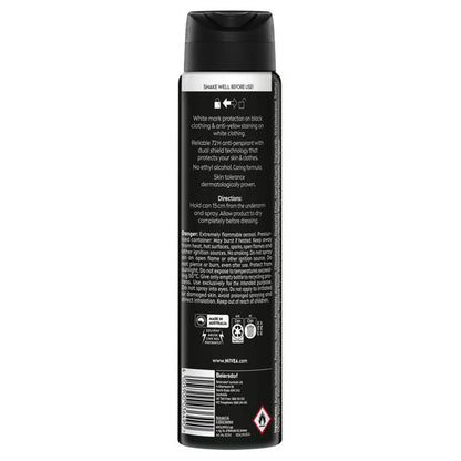 Nivea Men Black & White Invisible Original Anti-Perspirant Aerosol Deodorant 250mL