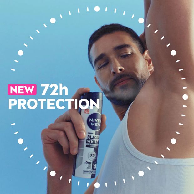Nivea Men Black & White Invisible Original Anti-Perspirant Aerosol Deodorant 250mL