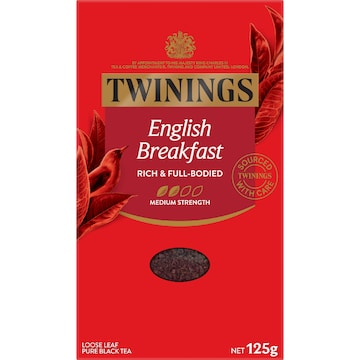 Twinings English Breakfast Loose Leaf Tea 125g