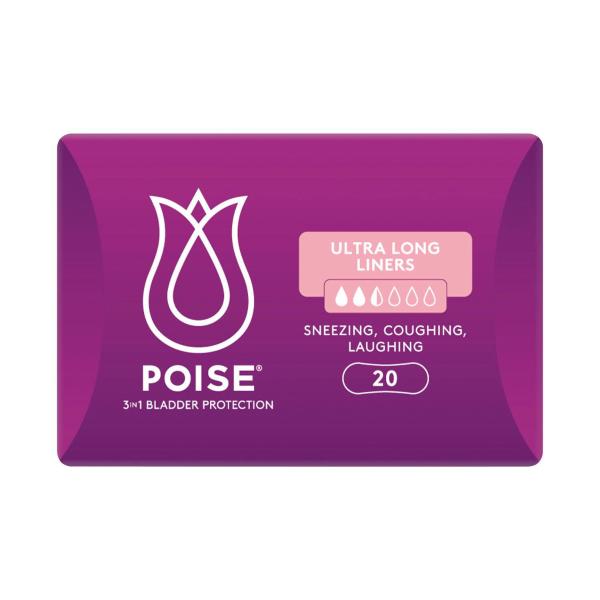 POISE ULTRA LONG LINER 20 PACK
