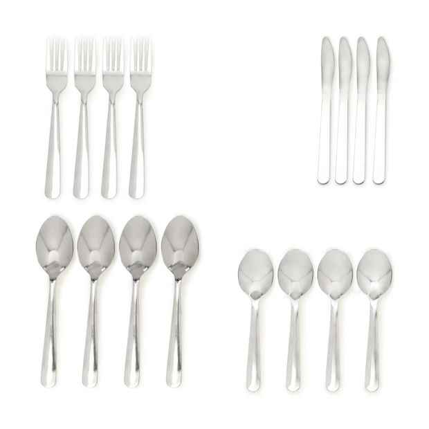 Stainless Steel Cutlery 16 Piece Set - Anko