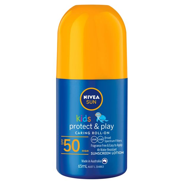 Nivea Sun Kids SPF50 Protect & Play Sunscreen Lotion Roll-On 65ml