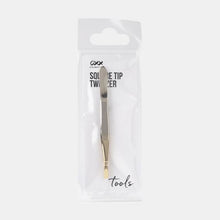 Gold Look Tip Square Tweezer - OXX Cosmetics