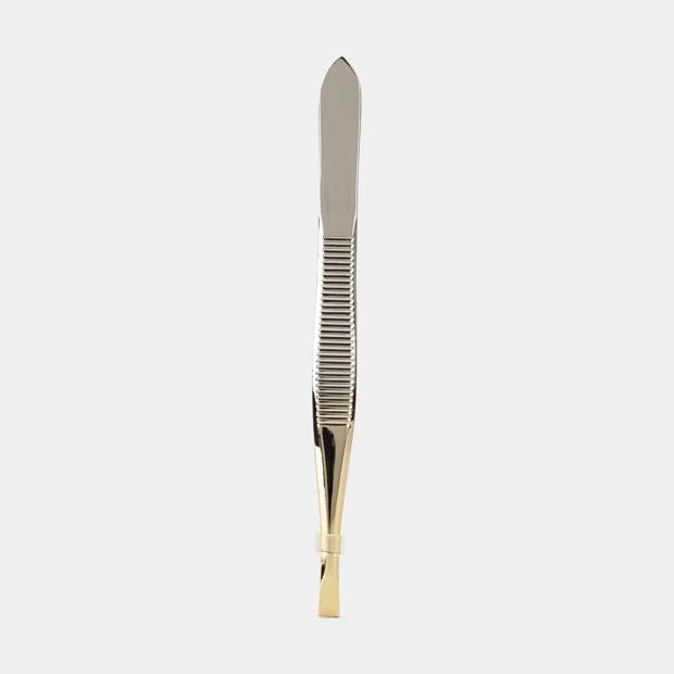 Gold Look Tip Square Tweezer - OXX Cosmetics