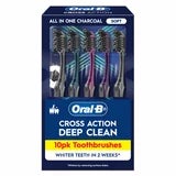 Oral-B Cross Action Clean Ultrathin Charcoal Toothbrush 10 Pack