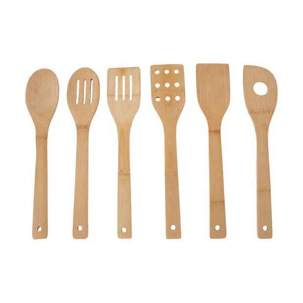 Bamboo Utensils, Set of 6 - Anko