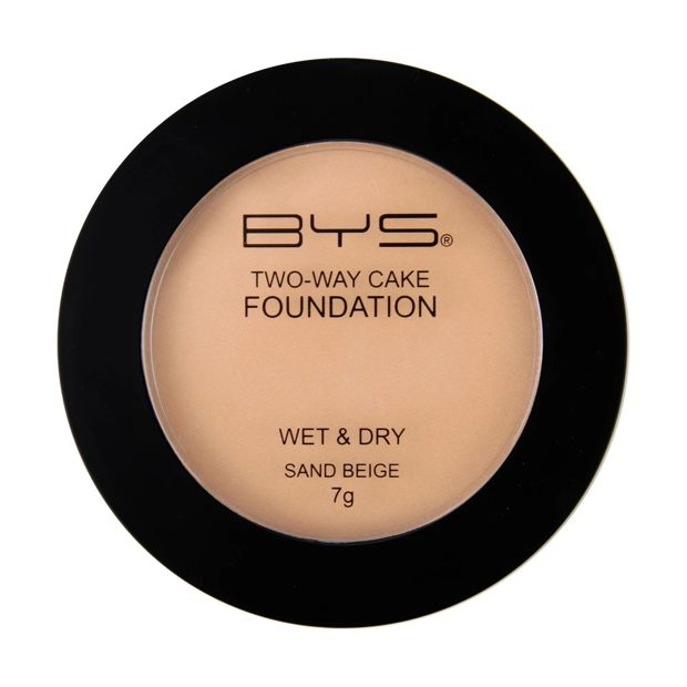 Two Way Wet & Dry Foundation 7g, Sand Beige - BYS