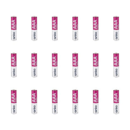 High Performance Alkaline Batteries, AAA, Pack of 18  - Anko
