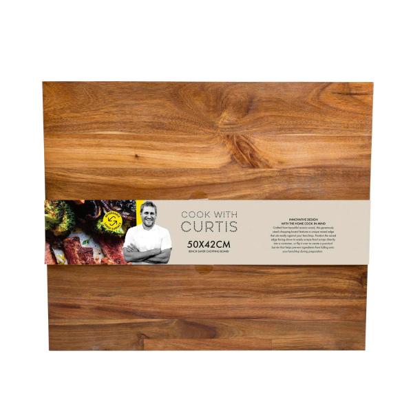 COOK WITH CURTIS BENCH SAVER CHOPPING BOARD