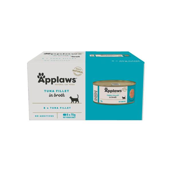 APPLAWS CAT FOOD MULTIPACK TUNA FILLETS 8X70GRAM