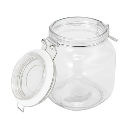 Clip Glass Canister, 1L - Anko