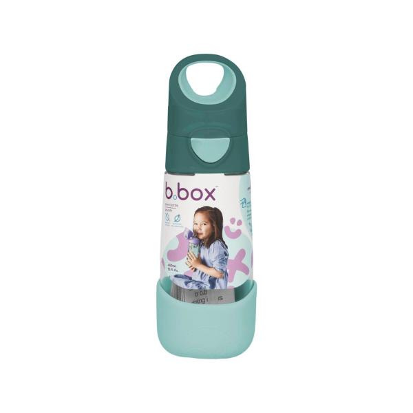 B.BOX TRITAN DRINK BOTTLE STRAW TOP 450ML 1 EACH