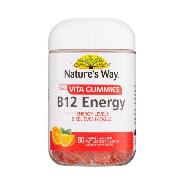 NATURE'S WAY ADULT VITA GUMMIES B12 ENERGY 80PK