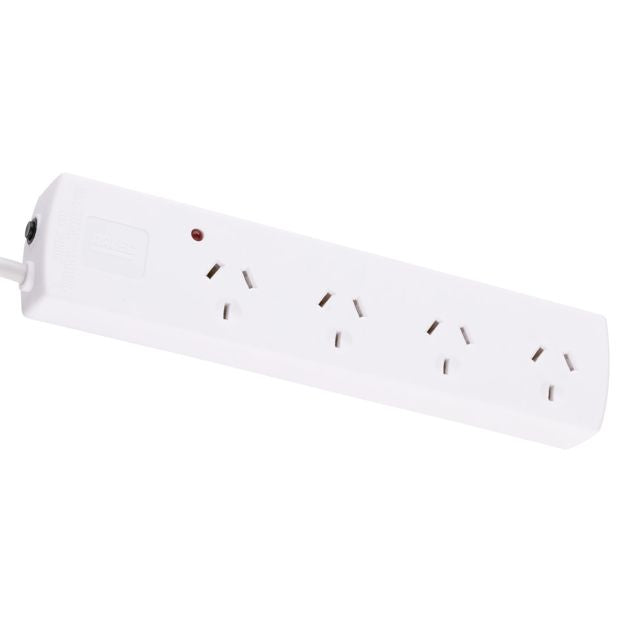 4 Outlet Surge Protected Powerboard - Arlec