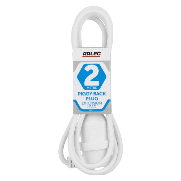 Piggyback Extension Lead, 2M - Arlec