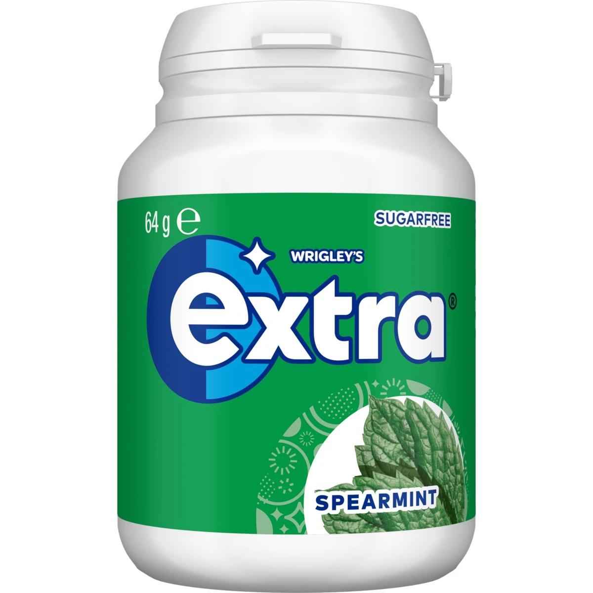 Wrigley's Extra Spearmint Sugar Free Chewing Gum Bottle 64g