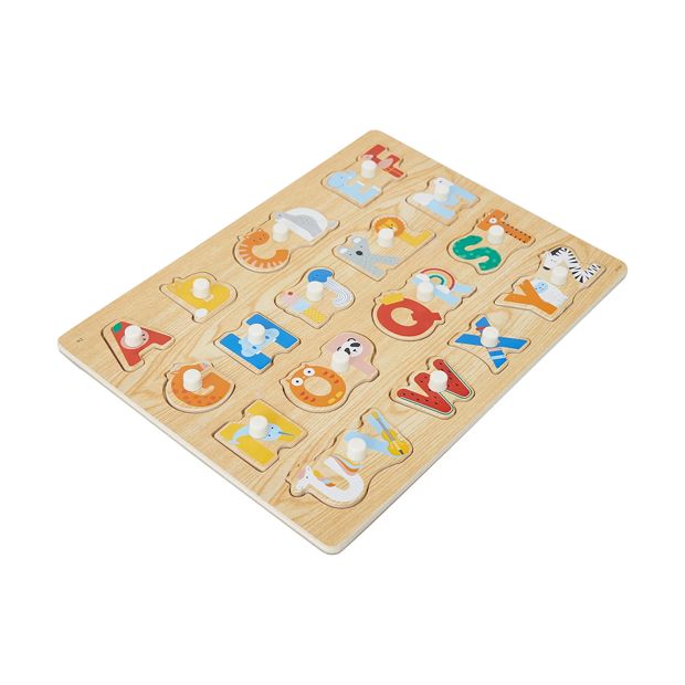 Wooden Alphabet Peg Puzzle - Anko