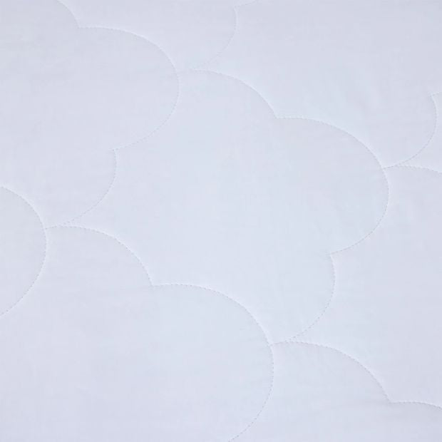 Cotton Filled Fitted Mattress Protector, Queen Bed - Anko
