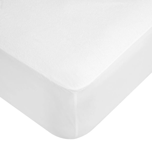 Waterproof Fitted Mattress Protector, Single Bed - Anko