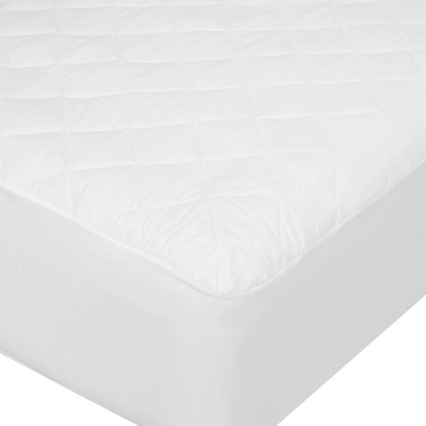 Cotton Top Fitted Mattress Protector, King Bed - Anko