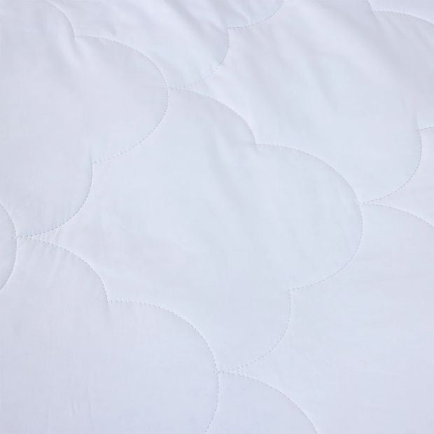 Cotton Filled Fitted Mattress Protector, Double Bed - Anko