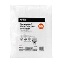 Waterproof Fitted Mattress Protector, King Single Bed - Anko