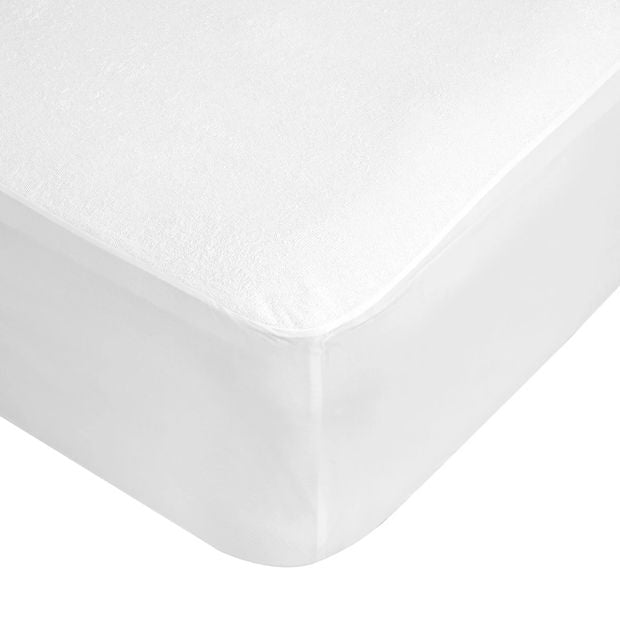Waterproof Fitted Mattress Protector, King Single Bed - Anko