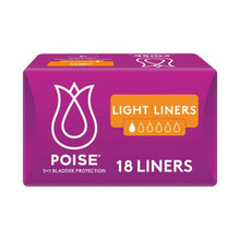 POISE LINERS LIGHT:LIGHT:.:18 PACK