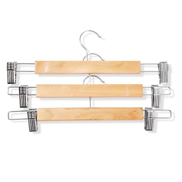 Wooden Hangers, Set of 3 - Anko