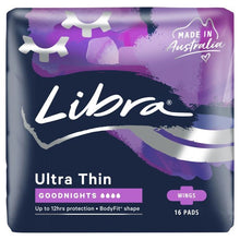 Libra 16 Pack Ultra Thin Goodnight Pads