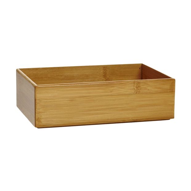 Medium & Wide Bamboo Drawer Tidy - Anko