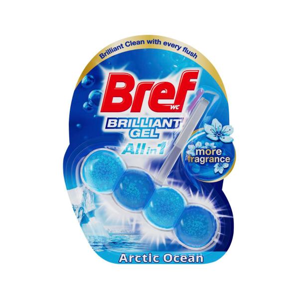 BREF BRILLIANT GEL RIMBLOCK ARCTIC OCEAN TOILET CLEANER 42G