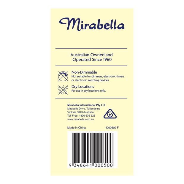 Mirabella GLS LED 9W E27 Edison Screw - Pearl Warm White