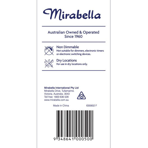 Mirabella GLS LED 9W E27 Edison Screw - Pearl Warm White