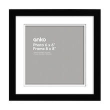 Photo Frame 6" x 6", Black - Anko