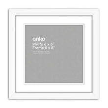 Square Photo Frame, 6 x 6 inch, White
