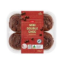 COLES DOUBLE CHOC MUFFINS 9PK 315G