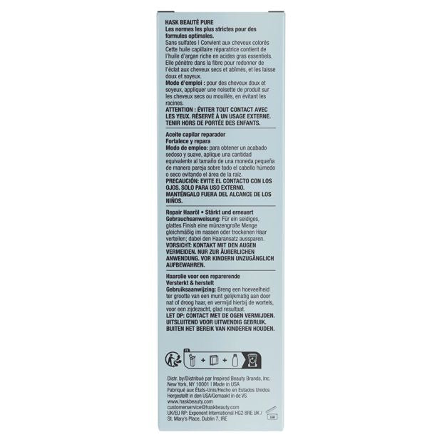 HASK Argan Oil from Morocco Repairing Shine Hair Oil - 59ml