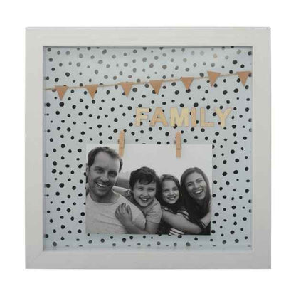Shadow Box Frame, 12" x 12", White - Anko