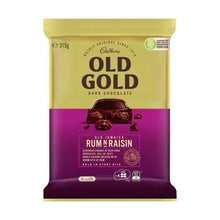 Old Gold Rum And Raisin Dark Chocolate Large Block