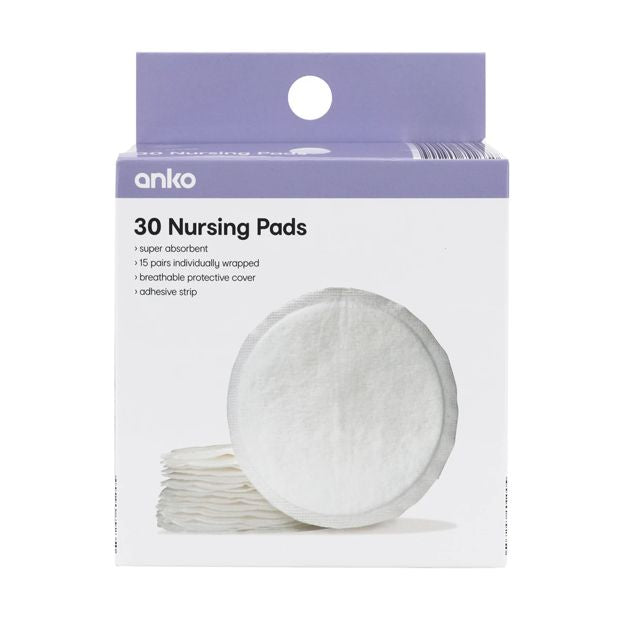 Nursing Pads, 30 Pack  - Anko