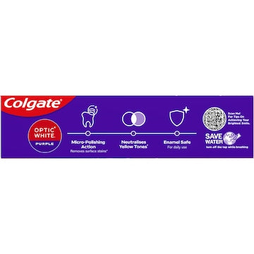 Colgate Purple Teeth Whitening Toothpaste Optic White 100g