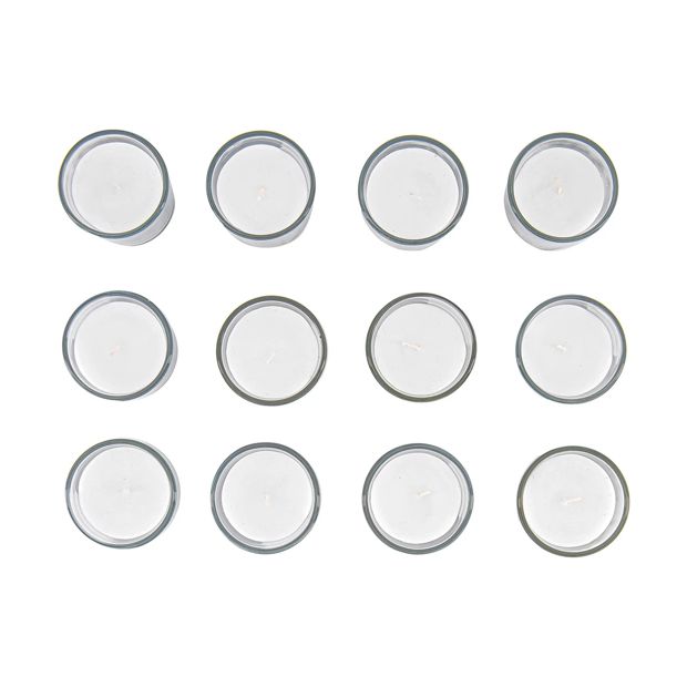 Unscented Candles, Pack of 12 - Anko