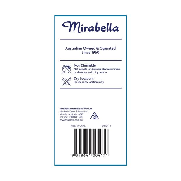 4W LED Filament Warm White GLS Globe - Mirabella