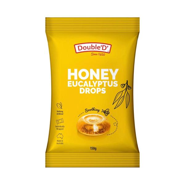 DOUBLE D DROPS:EUCALYPTUS & HONEY:.:150 GRAM