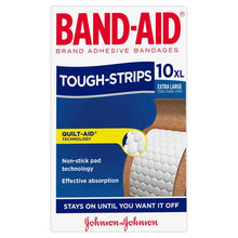 Band-Aid Extra Large Tough-Strips Adhesive Bandages - 10 Pack
