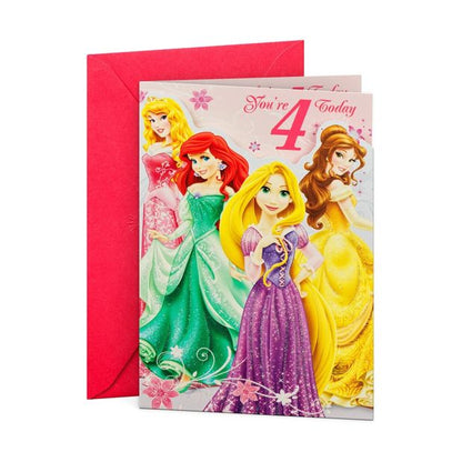Hallmark Disney Princess Birthday Card - Age 4
