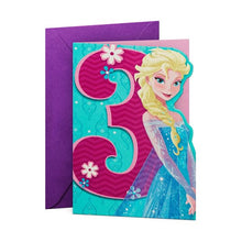 Hallmark Disney Frozen Elsa Birthday Card - Age 3